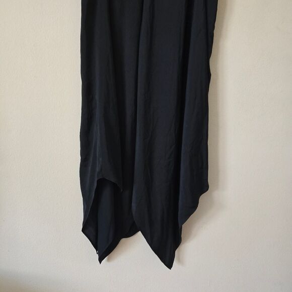 AllSaints Blaze Asymmetric Midi Dress | Black | Size US 4 / UK 8 / EU 36 - Picture 4 of 9